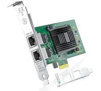ipolex Tarjeta de Red Ethernet 1.25G, 2 Puertos RJ45 +, Nic de 10 GbE en comparación con Intel E1G42ET, Compatible con Windows Server/Windows/Linux/VMware (no Compatible con VMware ESXi 7.0, Mac OS)