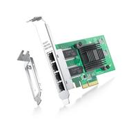 ipolex Tarjeta de Red Ethernet 1.25G, 4 Puertos RJ45 +, Nic de 10 GbE en comparación con Intel i350-T4, Compatible con Windows Server/Windows/Linux/Vista/VMware (no Compatible con Mac OS)
