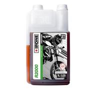 IPONE - Aceite de Motor de Motocicleta 2 Tiempos - R2000RS - Semisintético - Conducción por Ciudad - Compatible Mezcla e inyección - Bidón Dosificador 1L