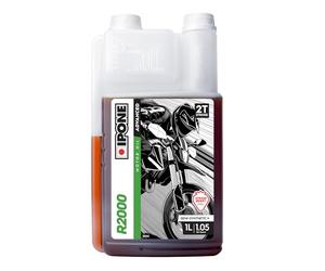 IPONE - Aceite de Motor de Motocicleta 2 Tiempos - R2000RS - Semisintético - Conducción por Ciudad - Compatible Mezcla e inyección - Bidón Dosificador 1L
