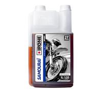 IPONE - Aceite de Motor para Moto 2 Tiempos Samouraï - Bidón dosificador 1 Litro - 100% sintético - Gama Sport - Altísimas prestaciones - Protección óptima del Motor - Uso Ocio y competición.