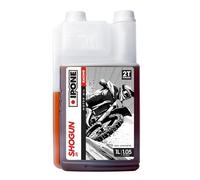 IPONE - Aceite de Motor para Moto 2 Tiempos Shogun 2R - Bidón dosificador 1 Litro -100% sintético -Gama Racing -Rendimiento excepcional -Protección máxima del motor - Probado y aprobado en competición