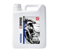 IPONE - Aceite de Motor para Moto 4 Tiempos 10W60 Katana - Envase de 4 litro - 100% sintético - Muy Alto Rendimiento - Cambios de Marcha Suaves y rápidos - Protección a Altas revoluciones del Motor