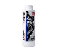 IPONE - Aceite de Motor para Moto 4 Tiempos 15W50 Katana High Torque - Bidón 1 Litro - 100% Sintético - Gama sport - Cruiser - Para motores de alto par y gran cilindrada - Protección bajo cargas extre
