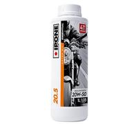 IPONE - Aceite de Motor para Moto 4 Tiempos 20W50 20.5 - Bidón 1 Litro - Semisintético - Gama Essential - Protección eficaz del motor - Fiable y accesible - Uso regular de la moto