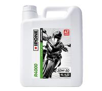 IPONE - Aceite Moto 4 Tiempos 20W50 R4000 RS - 4L - Semisintético con Esteres - Resistencia Excepcional al Desgaste