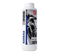 IPONE - Aceite Motor Moto 4 Tiempos 5W40 Full Power Katana - 100% Sintético con Esteres - Cambio de Marcha Más Suave - Bidón 1L