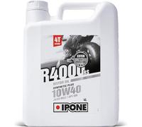 IPONE - Aceite Moto 4 Tiempos 10W40 R4000 RS - Envase 4 Litros - Lubricante Semisintético con Ésteres - Alto Rendimiento - Resistencia Excepcional al Desgaste y Protección del motor