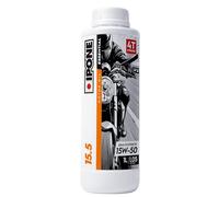 IPONE - Aceite Moto 4 Tiempos 15W50 15.5-1L - Semisintético - Protección del Motor - Lubricación Óptima