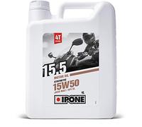 IPONE - Aceite Moto 4 Tiempos 15W50 15.5-4L - Semisintético - Protección del Motor - Lubricación Óptima