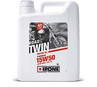 IPONE - Aceite Moto 4 Tiempos 15W50 Road Twin - Semisintético - Lubricación Óptima - Protección del Motor - Bidón 4 litros