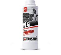 Ipone – Aceite para moto 4 tiempos 20W50 M4 – Mineral, resistencia y protección del motor – 1 L