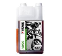 IPONE - Aceite Motor Moto 2 Tiempos R2000RS - Semisintético con Ésteres - Lubricante Alto rendimiento - Envase Dosificador 1 Litro - Fresa