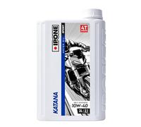IPONE - Aceite Motor Moto 4 Tiempos 10W40 Full Power Katana - 100% Sintético con Esteres - Cambio de Marcha Más Suave - Bidón 2L