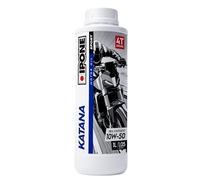 IPONE - Aceite Motor Moto 4 Tiempos 10W50 Full Power Katana - 100% Sintético con Esteres - Cambio de Marcha Más Suave - Bidón 1L