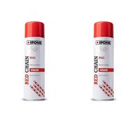 IPONE - Grasa para Cadenas de Moto - Color Rojo - Formulación anticorrosión - Resistente al Agua - 250 ml (Paquete de 2)