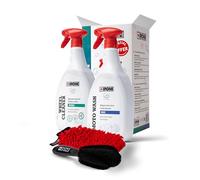 IPONE - Pack de Limpieza Completa para Moto - Cleaning Kit - Moto Wash 1L + Wheel Cleaner 1L + Guante de Microfibra + Cepillo para Llantas
