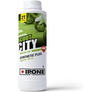 IPONE - Scoot City - Aceite Scooter 2 Tiempos Semisintético - Alto rendimiento - Formulación Antihumos Ideal para Uso Urbano - Olor a Fresa - Envase 1 Litro