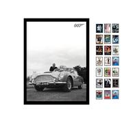 iPosters James Bond (Connery B+W) - Póster enmarcado (30 x 40 cm)