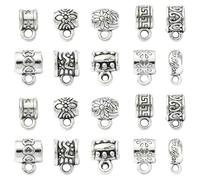 Ipotkitt Abalorios de plata envejecida con forma de tubo, ancla espacial, máscara de animal, jardín, bebé, candelabro, herramienta occidental, hoja, calavera, armas, dijes para joyas, manualidades