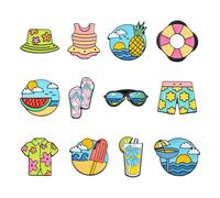 Ipotkitt Broche de aleación esmaltada con diseño de mariposa, dinero, frutas, flores, broches a granel para bricolaje, vestidos, suéteres, accesorios de decoración, Metal, No es una piedra preciosa