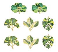 Ipotkitt Clover - Alfileres de animales con diseño de flores y flores de loro vintage para mujeres y hombres, Metal