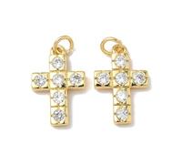 Ipotkitt Dijes de latón surtidos con forma de cruz con forma de serpiente musical para manualidades, suministros de joyería, Latón, No es una piedra preciosa