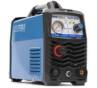 IPOTOOLS Cortador de plasma CUT-45R - Máquina de corte por plasma 45 A hasta 12 mm de potencia de corte inversor soldadora de plasma con encendido IGBT/HF/Azul / 230 V / 7 años de garantía