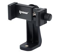 ipow Adaptador Universal para Trípode con Rotación 360° Soporte Ajustable para Teléfonos iPhone/Samsung/Huawei/Xiao mi para Trípode con Cabeza de Tornillo estándar de 1/4 "-20