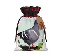 IPPONGET Bolsas de regalo con diseño de palomas grises, bolsas de regalo de Navidad para colegas, bodas, fiestas y más