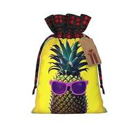 IPPONGET Bolsas de regalo de Navidad con cita de piña Psych, bolsas de regalo festivas para colegas, bodas, fiestas y más