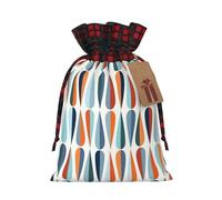 IPPONGET Bolsas de regalo retro de mediados de siglo modernas con forma de lágrima, bolsas de regalo festivas para colegas, bodas, fiestas y más