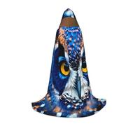 IPPONGET Búho azul 1 impresión chaqueta con capucha Carnaval temática decoraciones de fiesta Vampiro Juego de rol Gótico Cosplay