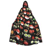 IPPONGET Camarón Sushi japonés con estampado de camarones adultos para Cosplay Mascarada etapa performances eventos fiesta capa