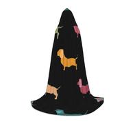 IPPONGET Lindos perros salchicha impresión capucha chaqueta carnaval temática decoraciones de fiesta vampiro juego de rol gótico Cosplay