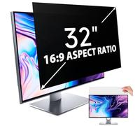IPROKKO Filtro de pantalla de privacidad de computadora de 32 pulgadas para monitor relación de aspecto 16:9, película protectora extraíble antirreflejos de luz azul, pantalla de privacidad para