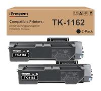 iPROSPECT TK1162 - Cartucho de tóner compatible con impresora Kyocera TK-1162 1T02RY0US0 para impresora Ecosys P2040 P2040dw P2040dn, 7.200 páginas, 2X negro