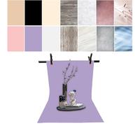 iprotech 7 Piezas de Papel de Fondo de fotografía de Doble Cara de 14 Patrones con Soporte, Impermeable, Reutilizable, 34 x 23 Pulgadas, Fondos de Mesa para Fotos, Productos, Alimentos, Joyas,