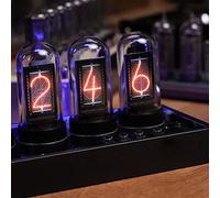 IPS Nixie Tube Reloj Digital Calendario Electrónico 6 bit LCD Time Photo Display Creative Retro Desk Decoration Gift, Regalos para Niños, Novios Y Maridos B