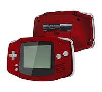 IPS Ready Upgraded eXtremeRate Carcasa para Gameboy Advance (GBA), Compatible con Todos IPS y LCD Estándar, Funda con Botones para Game Boy - Sin Consola ni Pantalla, Rojo Escarlata