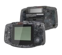 IPS Ready Upgraded eXtremeRate Carcasa Transparente para Gameboy Advance (GBA), Compatible con Todos IPS y LCD Estándar, Funda con Botones para Game Boy - Sin Consola ni Pantalla, Negro