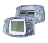IPS Ready Upgraded eXtremeRate Carcasa Transparente para Gameboy Advance (GBA), Compatible con Todos IPS y LCD Estándar, Funda con Botones para Game Boy - Sin Consola ni Pantalla, Hielo Azul