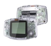 IPS Ready Upgraded eXtremeRate Carcasa Transparente para Gameboy Advance (GBA), Compatible con Todos IPS y LCD Estándar, Funda con Botones para Game Boy - Sin Consola ni Pantalla, Claro