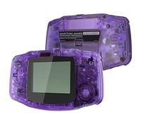 IPS Ready Upgraded eXtremeRate Carcasa Transparente para Gameboy Advance (GBA), Compatible con Todos IPS y LCD Estándar, Funda con Botones para Game Boy - Sin Consola ni Pantalla, Violeta