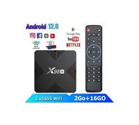 IPTV Box Android 12.0 Smart TV Box IPTV Box Allwinner H618 2GB + 16GB BT5.0 WiFi HD 4K/3D/H.265 10/100M Netflix Media Player