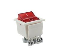 IPUDIS 1PC KCD4 22x28mm on Off 16A/250V 4 Screw Pin DPST T85 Auto Boat Marine Toggle Rocker Switch with LED 220V