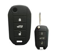 IPUDIS Funda de Silicona para la Llave del Coche Fob para Opel Corsa DFA Grandland X Crossland Combo C Funda para Citroen C4 Cactus C5 Aircross Berlingo