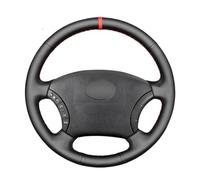 IPUDIS Negro Coser a Mano Cuero Funda Volante para Toyota Land Cruiser Prado 120 2004-2009 para Land Cruiser 1995 Protector Volante Antideslizante y Suave