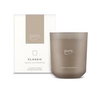 ipuro CACHEMIRE - Vela aromática decorativa clásica en tarro de cristal con rosa delicada y grosella especiada sobre madera de cedro y ámbar, velas con aroma de larga duración, vela perfumada en color