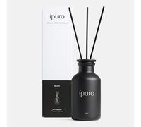ipuro Classic NOIR aroma para el hogar con varillas 240 ml | con rosa, pachulí, sándalo, eucalipto y coco - difusor con varillas